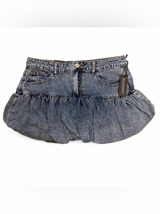 Blank NYC Dresses & Skirts - BlankNYC Denim Bubble Hem Mini Skirt - Size 28